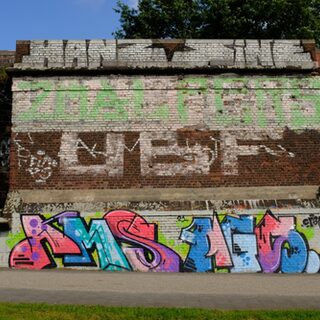 Graffiti im Rheinpark