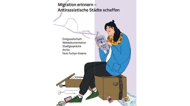 Deckblatt des Flyers "Ein Anderes Duisburg - Migration erinnern - Antirassistische Städte schaffen"