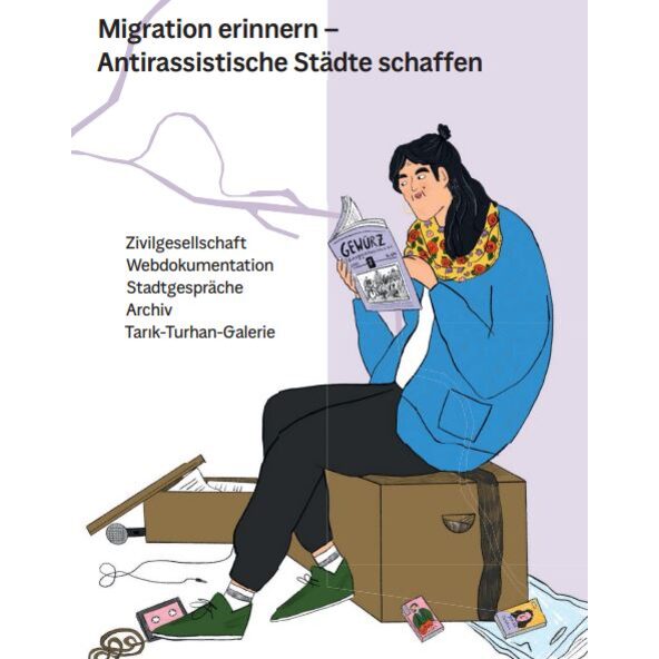 Deckblatt des Flyers "Ein Anderes Duisburg - Migration erinnern - Antirassistische Städte schaffen"