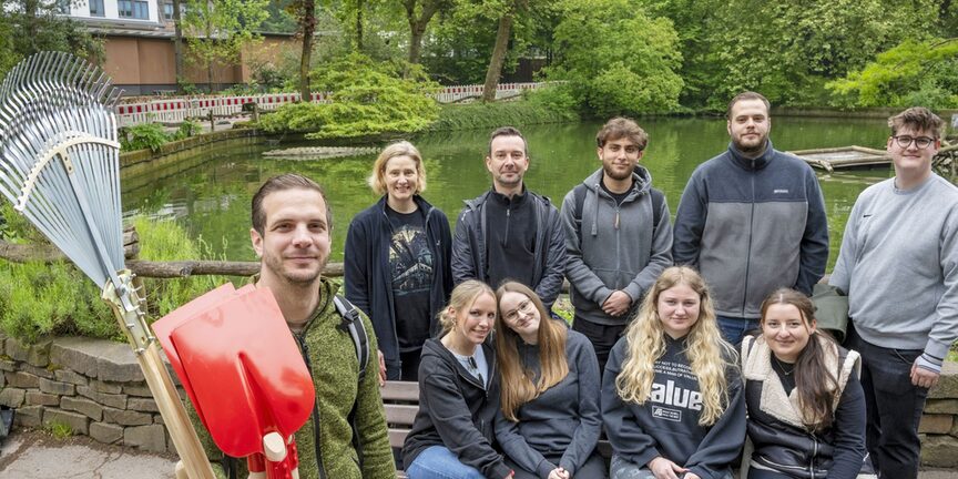 Städtische Auszubildende erneut im Zoo Duisburg aktiv