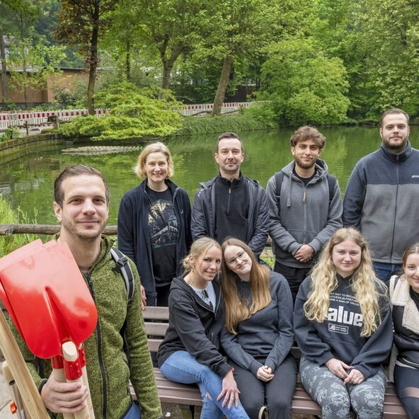 Städtische Auszubildende erneut im Zoo Duisburg aktiv