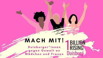 Plakat zur Tanzdemo "One Billion Rising" 2024