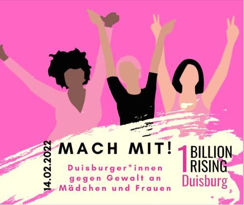Grafik Mach mit! One Billion Rising in Duisburg 14.02.2022