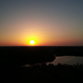 Sonnenuntergang an der Sechs-Seen-Platte