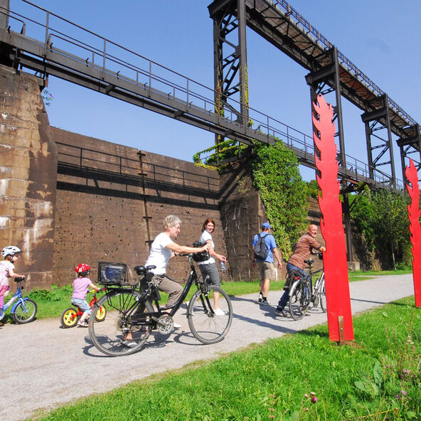 Discovering the Landschaftspark Duisburg-Nord by bike
