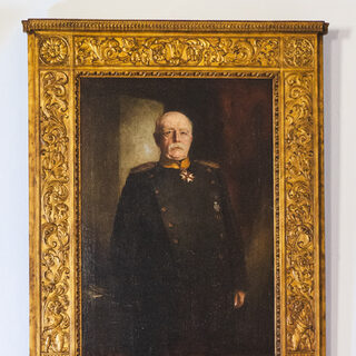 Details des Ratsaals, Portrait Otto von Bismark, erster Reichskanzler des Deutschen Reichs von 1871 bis 1890. 12.01.2024