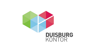 Logo in Herzform von DuisburgKontor