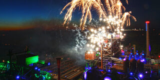 Feuerwerk im Landschaftspartk