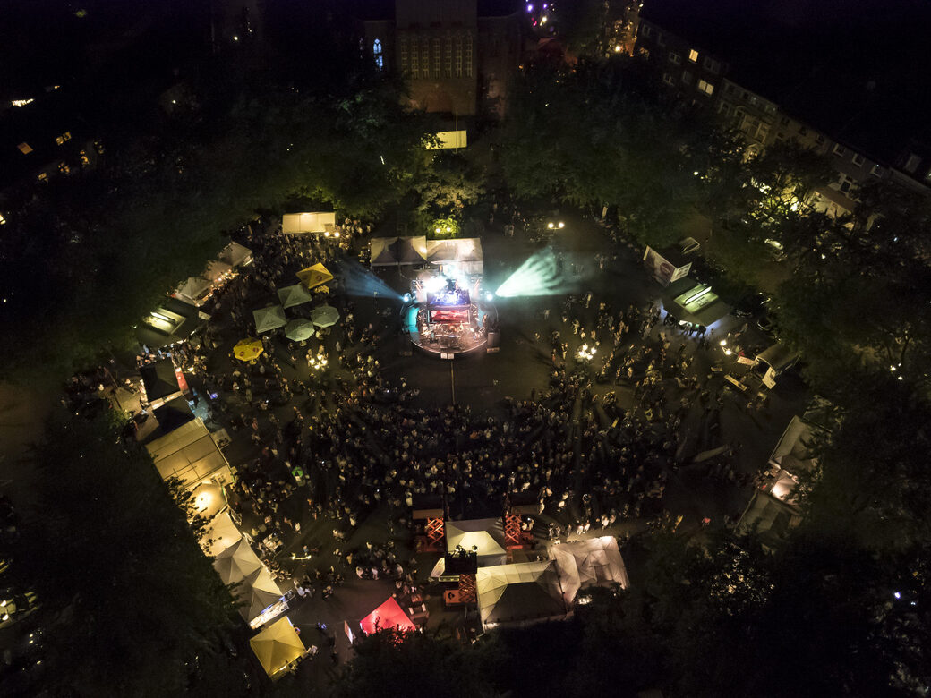 Platzhirsch Festival auf dem Dellplatz