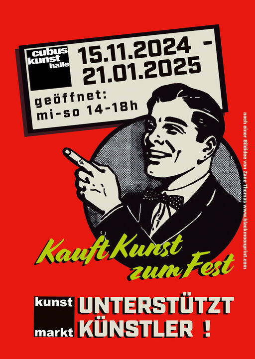 cubus kunst markt 2024-25 - Flyer Titel